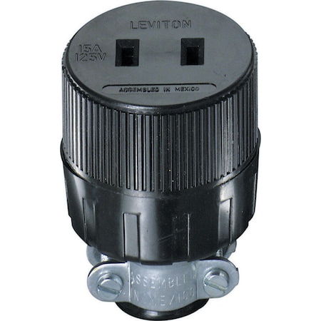 Leviton Conn Rnd W/ Strn Rlf 15A C30-00612-000